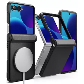 Ringke Onyx Flap Magnetic MagSafe maciņš Samsung Galaxy Z Flip 8 - melns