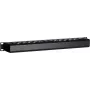 DSIT DS-1902 19 inch slēptā kabeļu pārvaldības josla ar bīdāmu vāku, 1U, melna