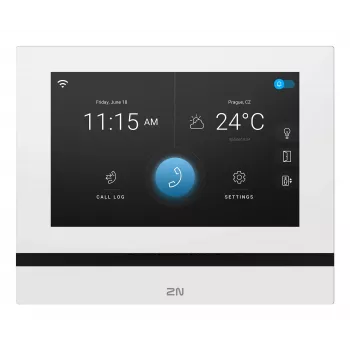 2N Indoor View Wi-Fi 7 inch Touchscreen Iekštelpu stacija, balta