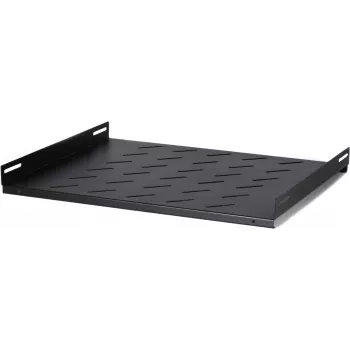 DSIT DS-FH60Wand 1U fiksēts plaukts 600 mm dziļiem sienas skapjiem, 25 kg slodze, melns