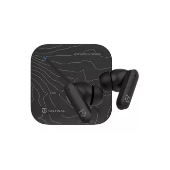 Tactical StrikePods Bahna CrudeOil True Wireless ANC austiņas ar zema latentuma režīmu, IPX5, 35h akumulators, Bluetooth 5.3, skārienvadība, USB-C