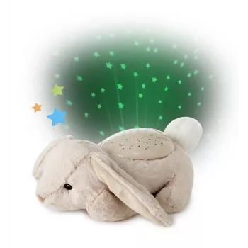 Cloud b Twilight Buddies Bunny plīša naktslampa projektors bēšs