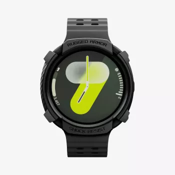 Spigen Rugged Armor korpuss Samsung Galaxy Watch 8 / 9 (44 mm), matēti melns ACS10006