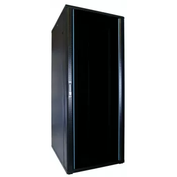 DSIT DS8042 42U 19 inch servera skapis ar rūdīta stikla durvīm, 800x1000mm, melns
