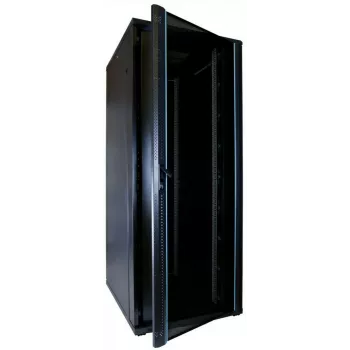DSIT DS8042 42U 19 inch servera skapis ar rūdīta stikla durvīm, 800x1000mm, melns