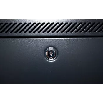 DSIT 22U 19 inch serveru skapis ar perforētām priekšējām durvīm 600x1200x1200mm melns