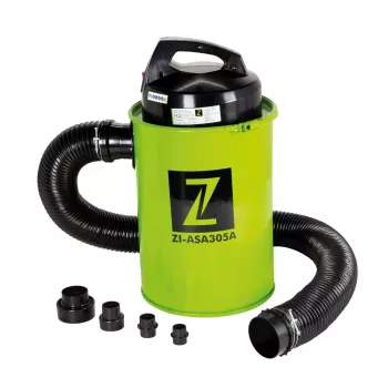 Zipper ZI-ASA305A 1100W koka putekļu nosūcējs ar 100L maisu, 1800 m³/h gaisa plūsmu, 1800 Pa vakuumu, redukcijas komplekts
