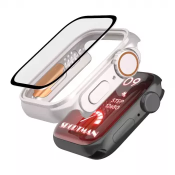 TECH-PROTECT DEFENSE360 Apple Watch 4/5/6/SE (44mm) Titāna/Oranža izturīga aizsargmaciņa ar integrētu siksnu