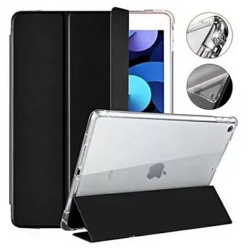 Mercury caurspīdīgs aizmugurējais vāciņš iPad Pro 12.9 (2018-2022) un iPad Air 13 (2024-2026) - melns rāmis