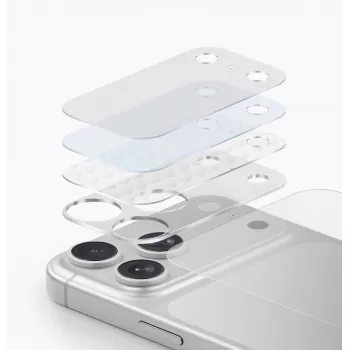 UNIQ Optix Aeroshield+ kameras moduļa aizsargs iPhone 17 Pro Max caurspīdīgs