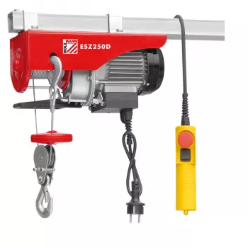 HOLZMANN MASCHINEN ESZ250D-230V Elektriskais troses pacēlājs 250 kg dubultā līnija 125 kg vienkāršā līnija 230 V