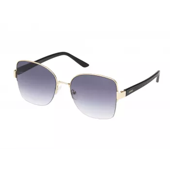 GUESS sieviešu GF00052-5932B kaķacs formas saulesbrilles, havannas rāmis, brūnas gradienta lēcas, 59mm