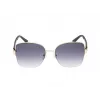GUESS sieviešu GF00052-5932B kaķacs formas saulesbrilles, havannas rāmis, brūnas gradienta lēcas, 59mm