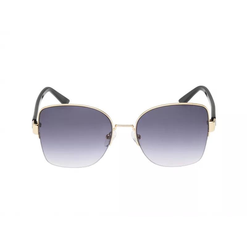 GUESS sieviešu GF00052-5932B kaķacs formas saulesbrilles, havannas rāmis, brūnas gradienta lēcas, 59mm