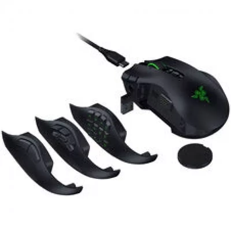 Razer Naga V3 Pro bezvadu spēļu pele, 8000 Hz - Melna