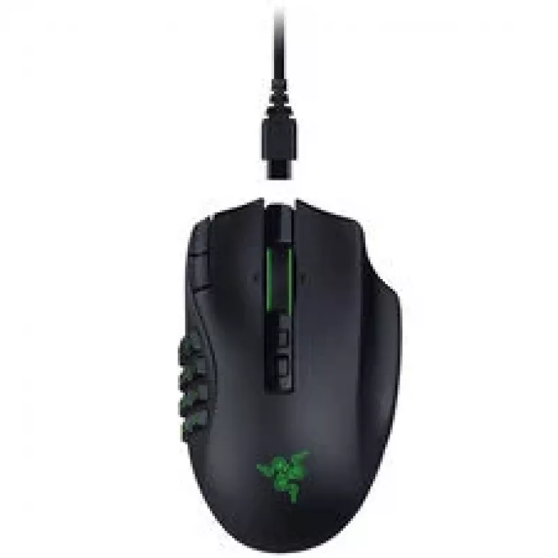 Razer Naga V3 Pro bezvadu spēļu pele, 8000 Hz - Melna
