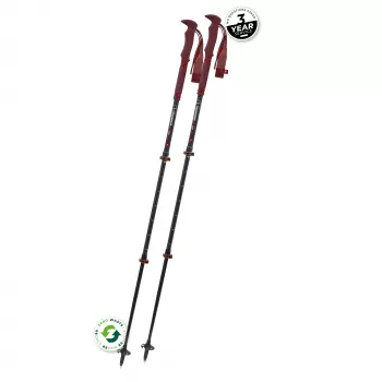 Komperdell Carbon Pro Zero Compact pārgājienu nūjas - Malbec