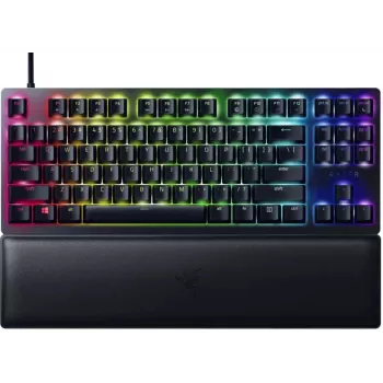 Vadu optiskā spēļu tastatūra Razer Huntsman V2 Tenkeyless, Linear Red slēdži, ziemeļvalstu izkārtojums, RGB (RZ03-03940700-R3N1)