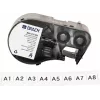 Brady M4C-375-422 Pašlaminējoša vinila etiķešu kasetne BMP41/BMP51/BMP53/M511 printeriem, balta, 25,4 mm x 6,4 m