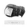 BRADY M4C-250-595-WT-BK Balta poliestera termopārsūtīšanas etiķešu ruļļi BMP41/BMP51/BMP53/M511, 38,1 mm x 25,4 mm, 250 etiķetes