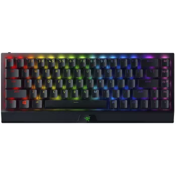 Razer BlackWidow V3 Mini HyperSpeed 65% bezvadu mehāniskā spēļu tastatūra - Razer Yellow slēdži, Chroma RGB, Bluetooth 5.0, USB-C, melna