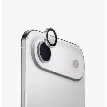 UNIQ Optix Alumīnija kameras objektīva aizsargs ar aplikatoru Apple iPhone Air, sudraba