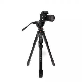 Manfrotto MKONEVA-500X hibrīda foto-video statīvs ar šķidruma galvu, 5 sekciju alumīnija kājas, flip slēdzenes, ātrā kolonna, pārnēsāšanas soma