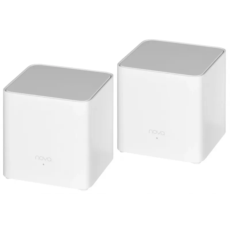 Tenda MX3 (2-Pack) AX1500 Whole Home Mesh Wi-Fi 6 sistēma, divu joslu, 2 Gigabit porti vienā ierīcē, balta