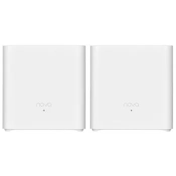 Tenda MX3 (2-Pack) AX1500 Whole Home Mesh Wi-Fi 6 sistēma, divu joslu, 2 Gigabit porti vienā ierīcē, balta