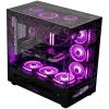 LORGAR PRO P401 spēļu galddators - AMD Ryzen 7 7800X3D, NVIDIA GeForce RTX 5070 Ti 16GB, 32GB DDR5 6400MHz, 2TB NVMe SSD, 850W PSU, 360mm AIO, melns, 3 gadu garantija