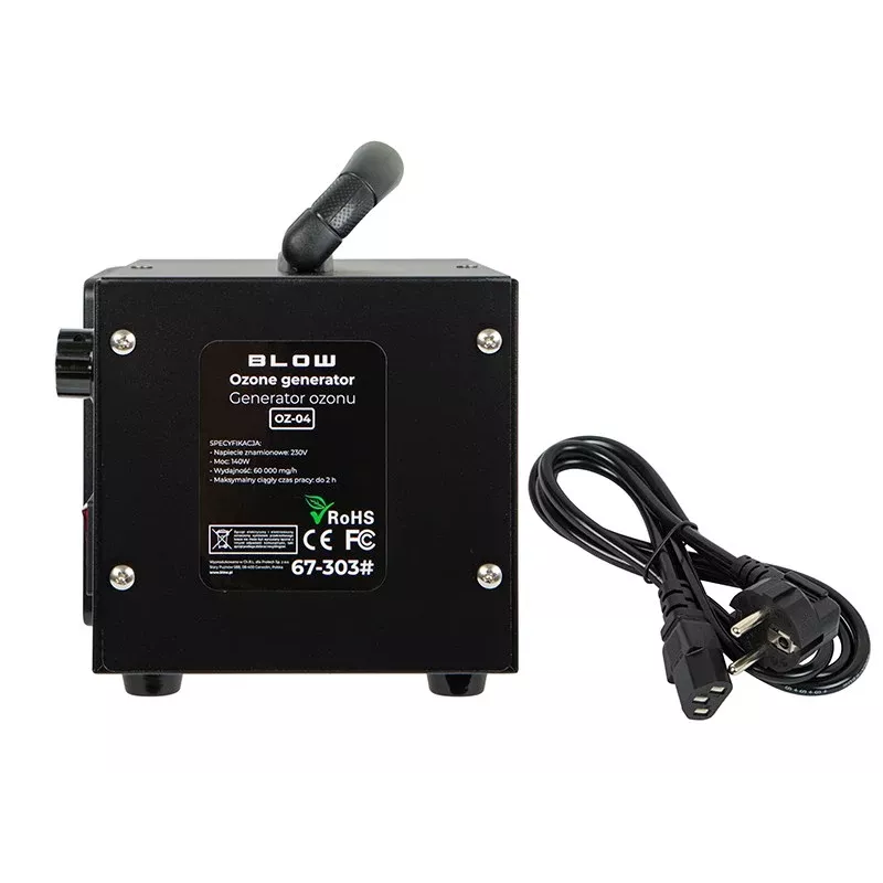 BLO OZ-04 Ozonu ģenerators 60 000 mg/h 140W Nerūsējošā tērauda gaisa attīrītājs