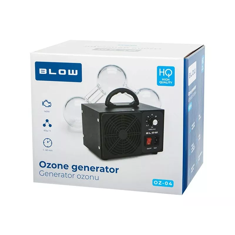BLO OZ-04 Ozonu ģenerators 60 000 mg/h 140W Nerūsējošā tērauda gaisa attīrītājs