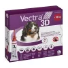 Ceva Vectra 3D šķīdums uzklāšanai uz ādas ļoti lieliem suņiem virs 40 kg, 3 pipetes, katra 8,0 ml