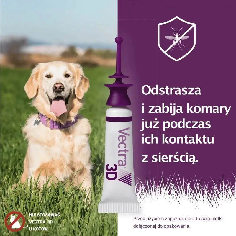 Ceva Vectra 3D šķīdums uzklāšanai uz ādas suņiem 10-25 kg, 3 pipetes