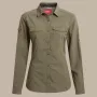 Craghoppers sieviešu NosiLife Adventure krekls ar garām piedurknēm III - Wild Olive - XL