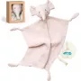 Momcozy kokvilnas zilonītis mīkstā rotaļlieta mazuļiem, rozā