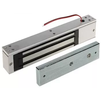 INNE ZE-320 elektromagnētiskā slēdzene, 300 kg noturības spēks, 12/24V līdzstrāva, Fail-Safe, virsmas montāža