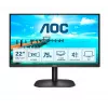 AOC B2 22B2H 21,5 collu Full HD VA monitors ar 75Hz, HDMI, VGA, VESA, melns