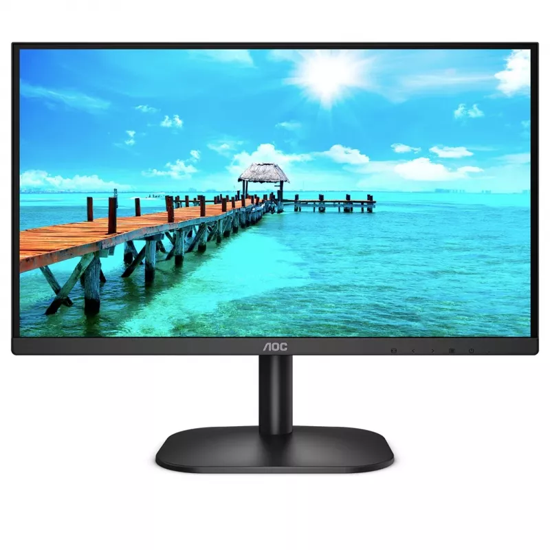 AOC B2 22B2H 21,5 collu Full HD VA monitors ar 75Hz, HDMI, VGA, VESA, melns