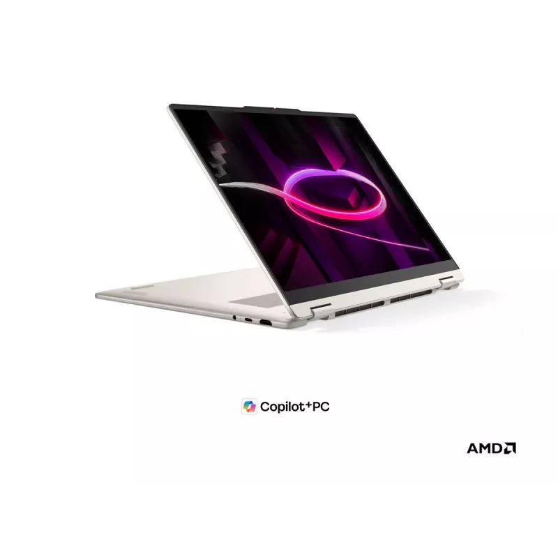 Lenovo Yoga 7 2-in-1 16AGP11 AMD 16 inch OLED skārienjutīgais klēpjdators - Ryzen AI 7 445, 16GB RAM, 512GB SSD, Windows 11 Home, Seashell