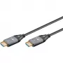 GOOBAY Optical Hybrid Ultra High-Speed HDMI kabelis (AOC) 8K / 60Hz - 20m, 48 Gbit/s, melns/pelēks