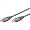 GOOBAY Optical Hybrid Ultra High-Speed HDMI kabelis (AOC) 8K / 60Hz - 20m, 48 Gbit/s, melns/pelēks