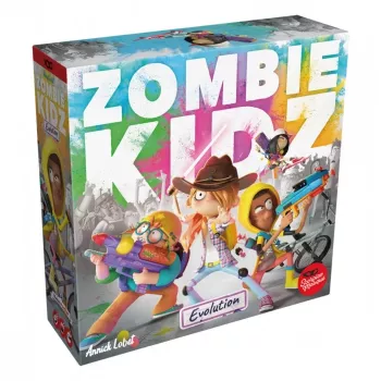 Zombie Kidz Evolution kooperatīvā leģendu galda spēle bērniem un ģimenēm