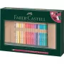 Faber-Castell Polychromos Daudzkrāsu 34 daļu mākslinieku krāsaino zīmuļu komplekts ar PITT mākslinieku pildspalvām un otu