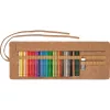 Faber-Castell Polychromos Daudzkrāsu 34 daļu mākslinieku krāsaino zīmuļu komplekts ar PITT mākslinieku pildspalvām un otu