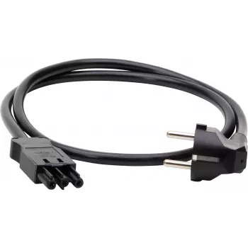 KOPP ELEKTROTECHNIK aizsargkontakta pagarinātājkabelis, 1,5 mm², GST18i3 saderīgs, 1 m, melns