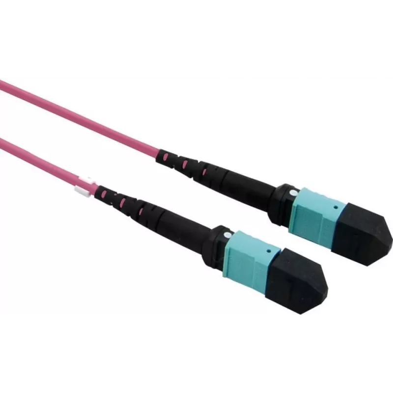VALUE MPO trunk kabelis 50/125µm OM4, MPO/MPO, A tips, violets, 15 m