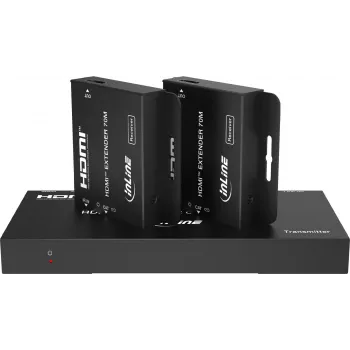 InLine® Video Sadalītājs/Pagarinātājs 1x2 Cat.6 HDMI 4K/30Hz komplekts