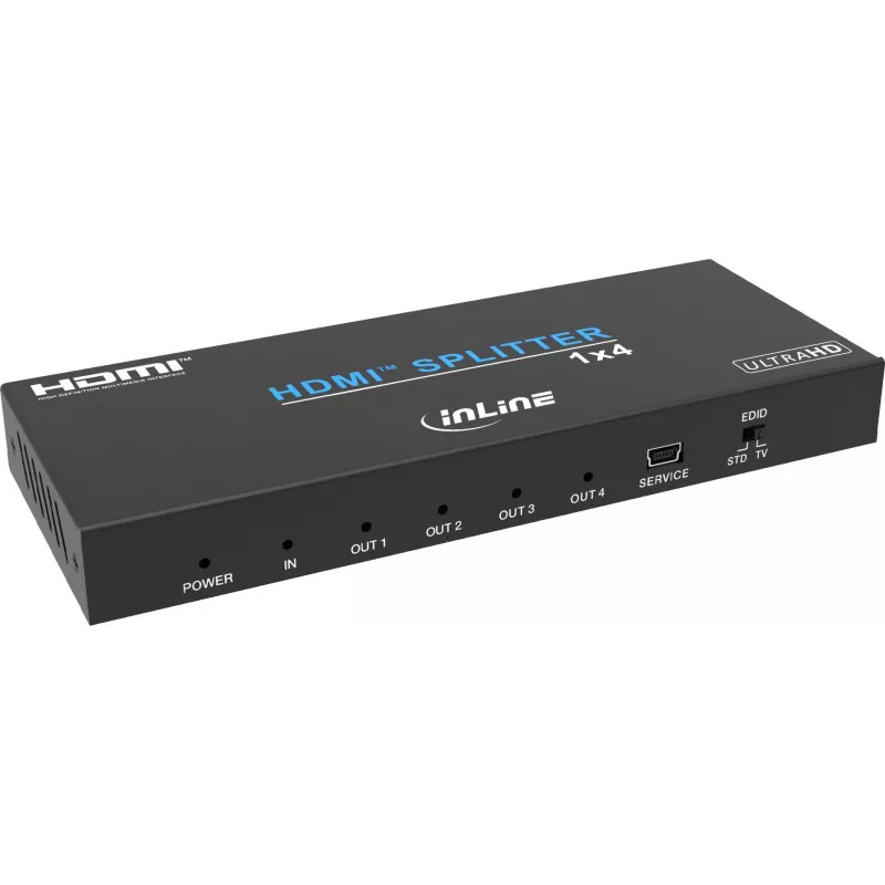 InLine® Video sadalītājs, 1x4, HDMI 4K/60Hz