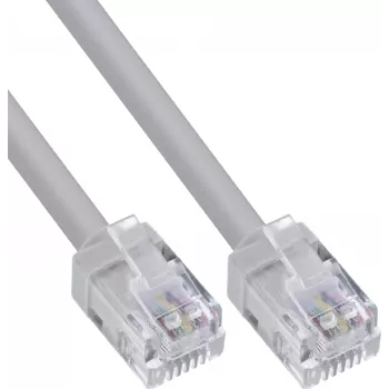 InLine Modular apaļais kabelis RJ12, vīrietis-vīrietis, 6 serdeņi, 6P6C, 20m